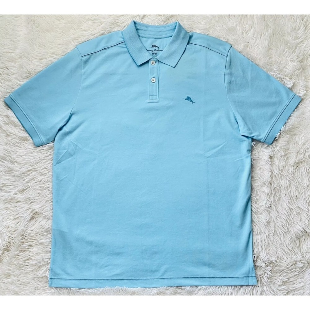 NWT Men’s Tommy Bahama “Graceful Sea” Blue Polo